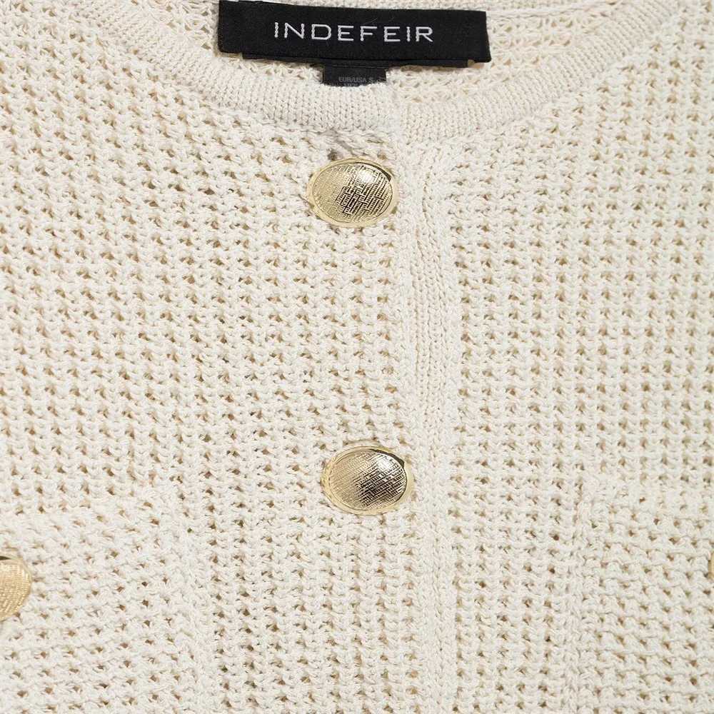 Womens Ele Knit Cardigan Long Sves Gold Button Design Front Poets for a c and Stylish Look W251014
