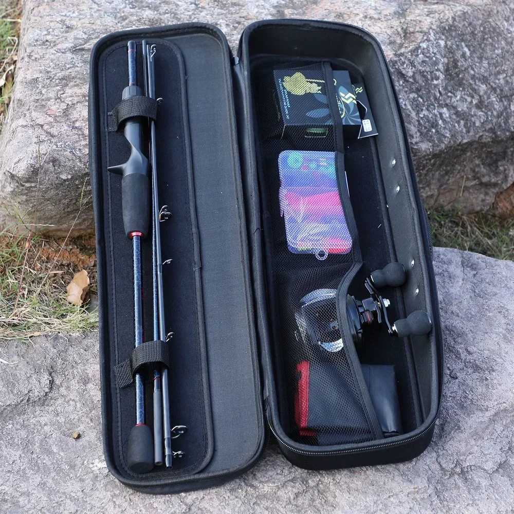 Sougayilang Fishing Rods and Reels Full Set Bag Portab 5 Sections Fishing Rod 2LB Max Drag Baitcasting Reel Carp Fishing Y251014