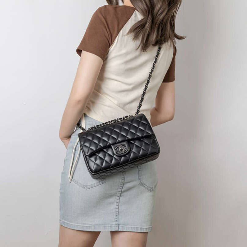 designer bag Luxury bag CF Classic Quilted Chain Versatile Genuine Leather Crossbody Small Chanel Style High-Quality Texture Women's Bag