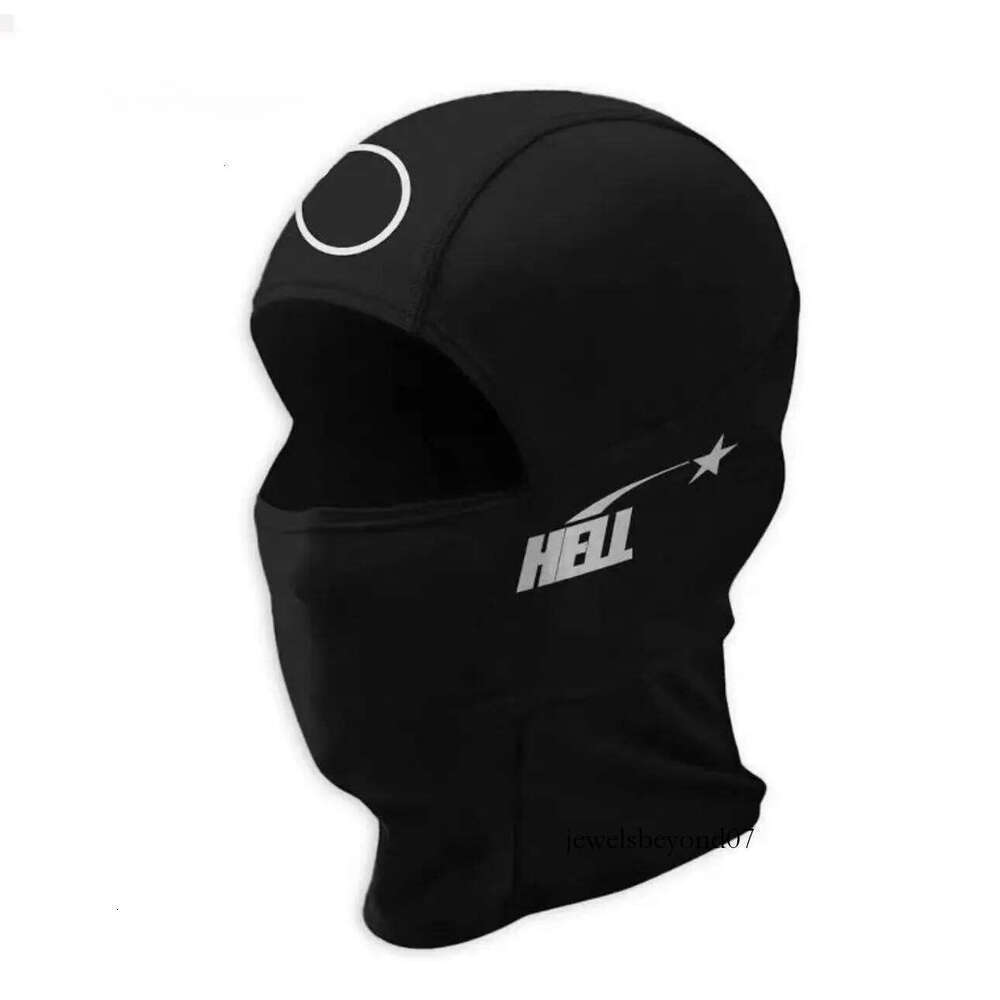 hell satr Balaclava Designer Ski Mask Brand Face Winter Protective Knitted Neck Guard Warm Helllies Cold Hat Skull Cap Bonnet Sports Beanies Men hat 911