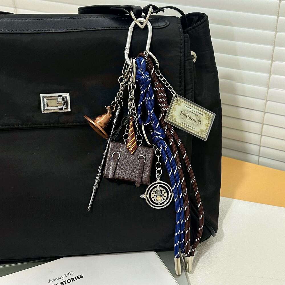 Harry Potter Magic Hat High-end Braided Rope Keychain Accessory Bag Pendant