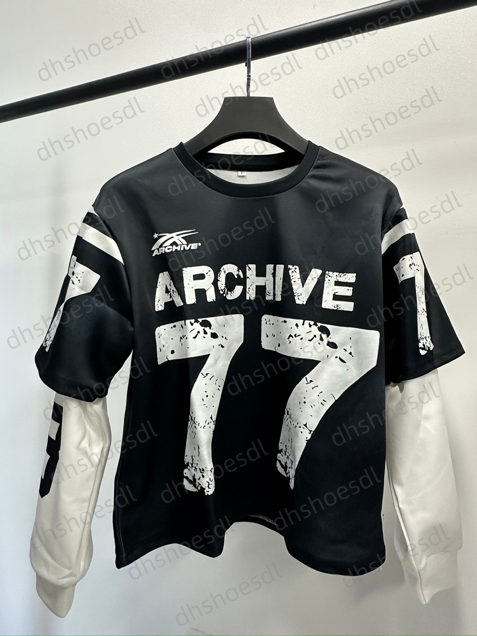 Designer Men's Hoodies Men Women Retro Harajuku Punk Casual Splicing Sweatshirt Fashion Street design Fake Two Piece t shirt Printed Hip Hop Loos