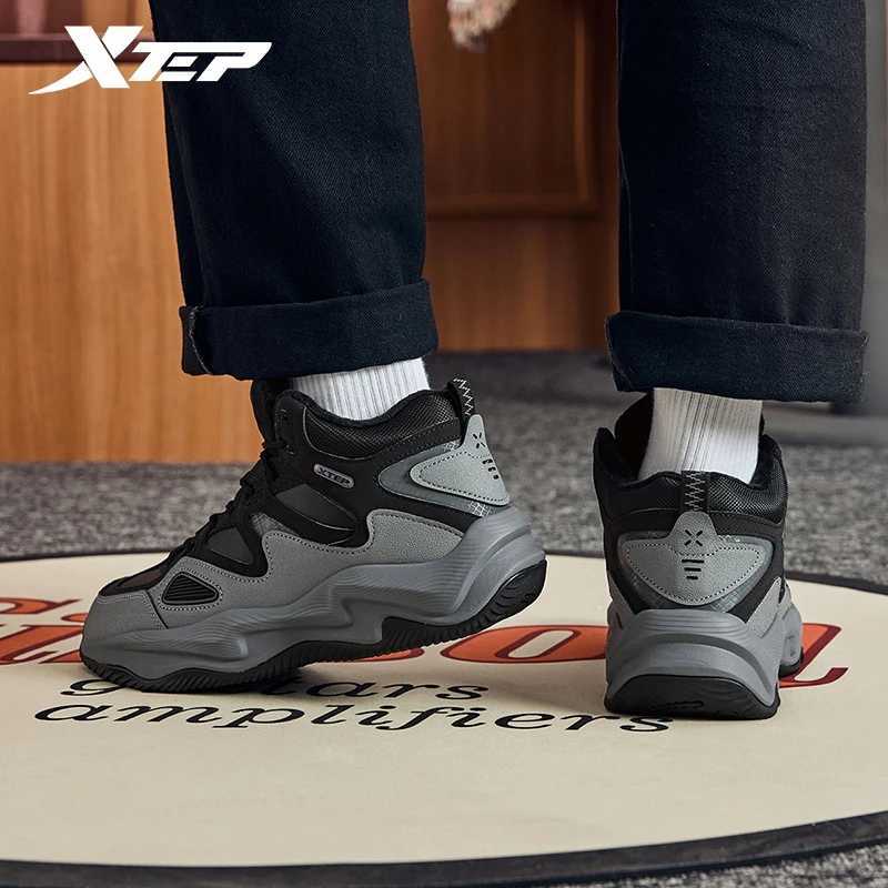Xtep Lightning 50 Mens Cotton Shoes Plus Velvet Thickening Warm Waterproof Nonslip Outdoor Casual Sports Shoes 976419370016 C251014