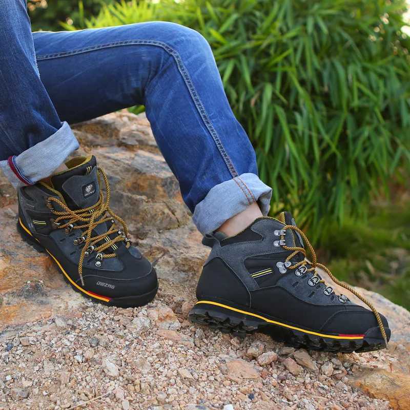Hiking Shoes Men Winter Mountain Climbing Trekking Boots Top Quality Outdoor Fashion Casual Snow Boots C251014