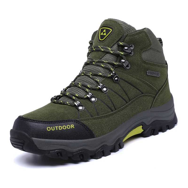 2025 Plus Size Couples Outdoor Mountain Desert Climbing Shoes Men Women Ankle Hiking Boots Fashion Classic Trekking Footwear C251014