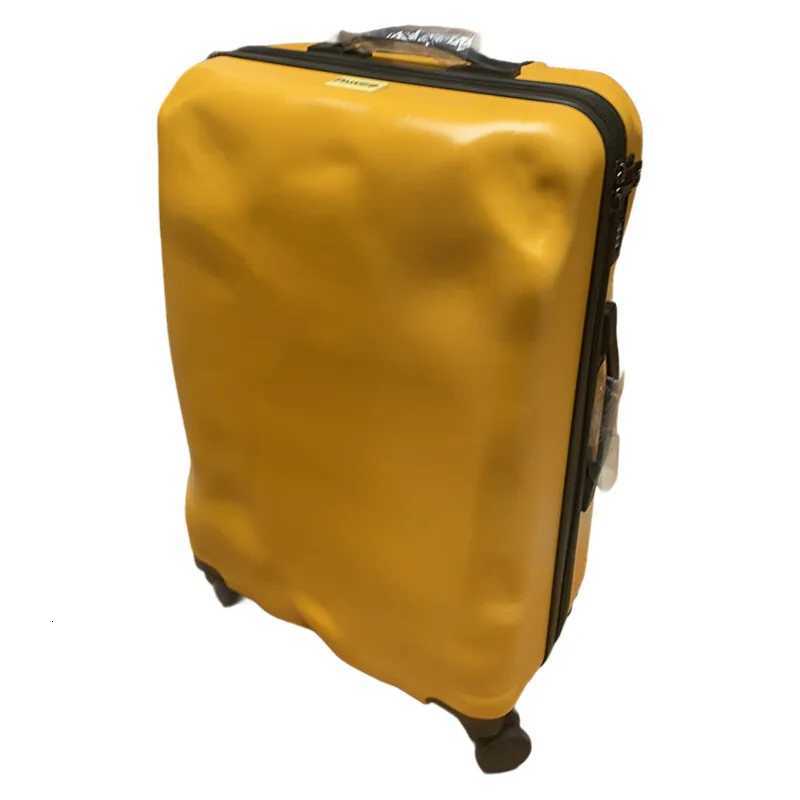 Crash Luggage Italy Design Broken Zipper Cabin Suitcase TSA Lock Spinner Carry On LuggageW251014