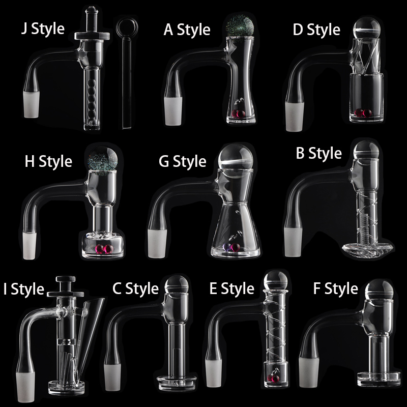 Full Weld Beveled Edge Control Tower Terp Slurper Terpnado terp feeder Quartz Banger With Ruby Terp Pearls Quartz Pillars