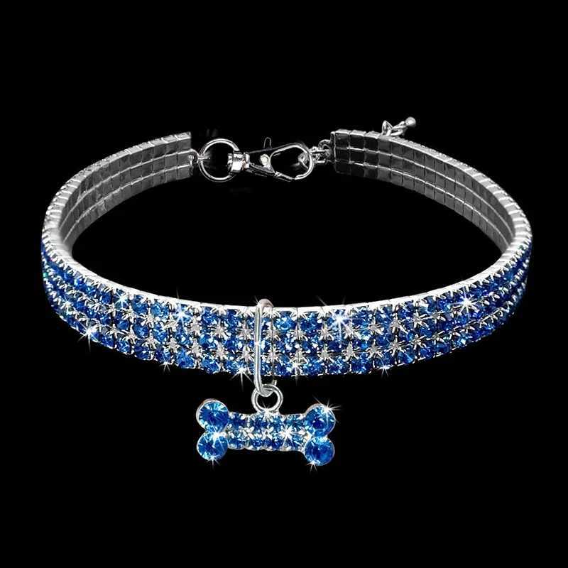 Exquisite Collars For Small Dogs Wedding Diamond Girl Dog Collars Crystal Rhinestone Pet Necklace For Dogs Yorkshire Terrier 05E D251014 - view 4