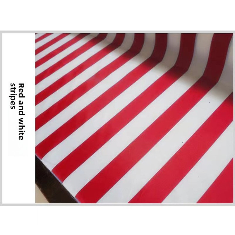 210D Thin Red Blue Green White Waterproof Oxford Cloth PU Coated Rainproof Color Stripe Fabric Wholesale
