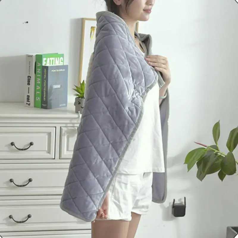 USB electric Heated blanket 5V warming blanket office nap heating blanket crystal velvet skin friendly heated car blanket Y251014