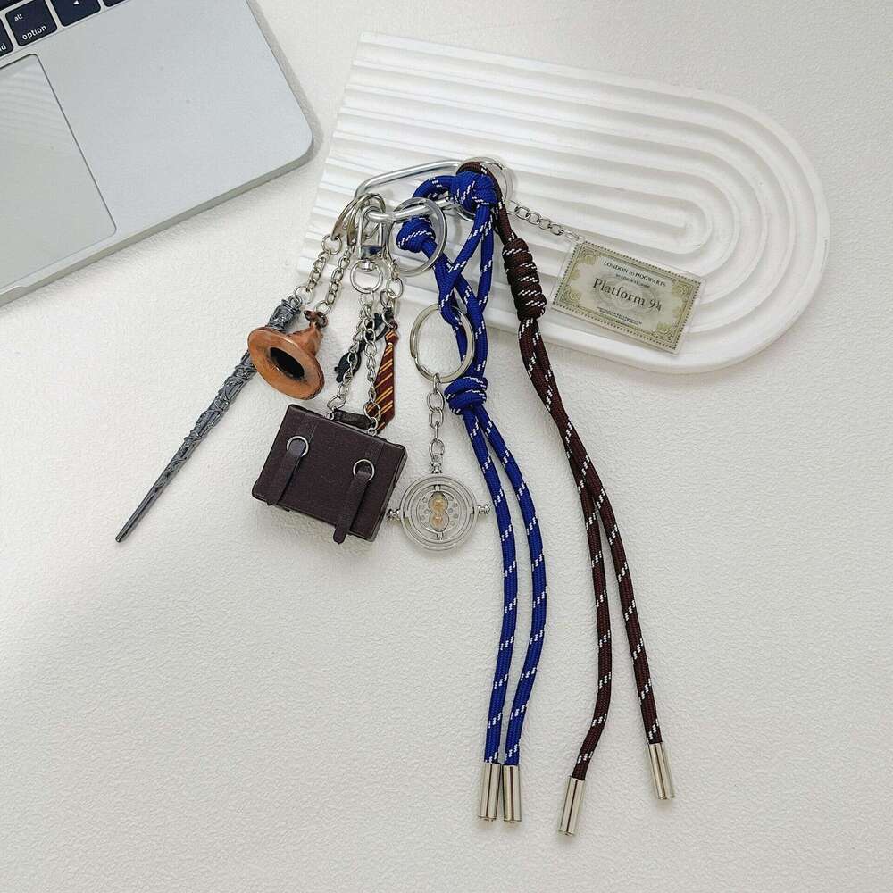 Harry Potter Magic Hat High-end Braided Rope Keychain Accessory Bag Pendant