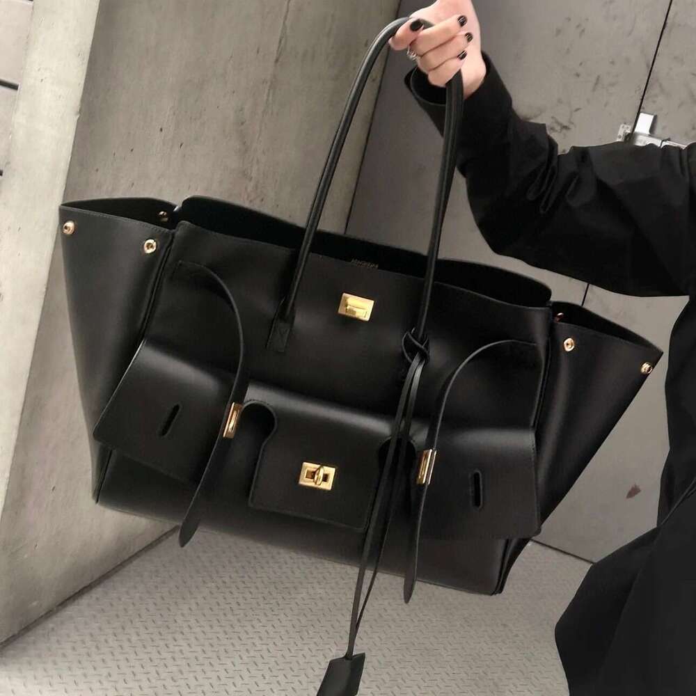 High-Quality B Brand 24 New Bel Air Leather Tote Autumn Winter Fashionable Relaxed Large Bag Trendy