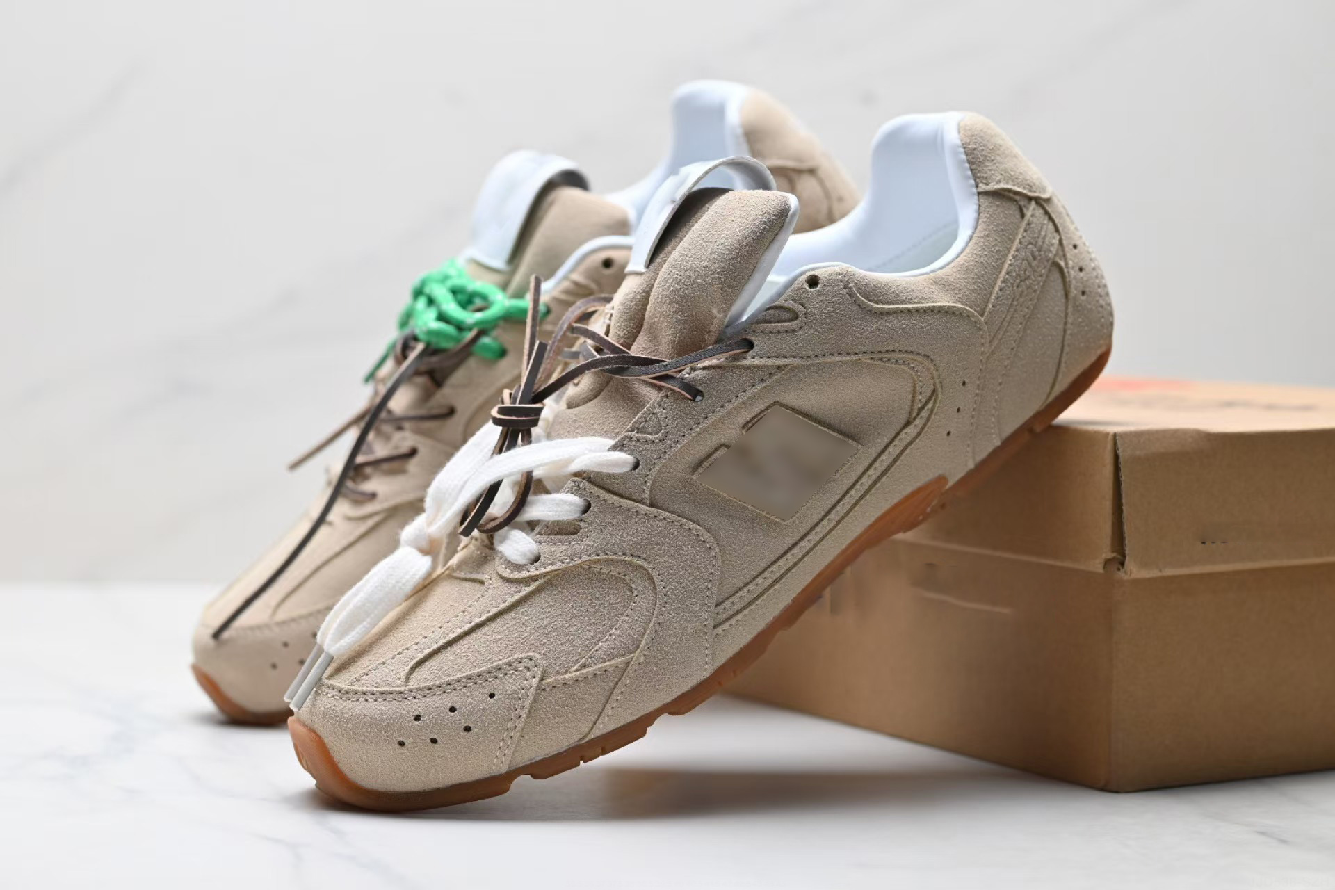 Designer Sneakers Spring New Genuine Leather Retro German Training Sports Shoes women men Contrast Flat Casual Shoes women men