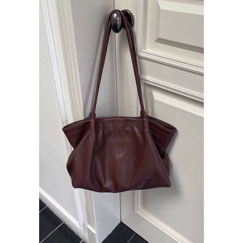 Luxury bag Fashion Vegetable Tanned Tote Large Capacity Genuine Leather Texture Shoulder Simple High End Commuter Bag for Women