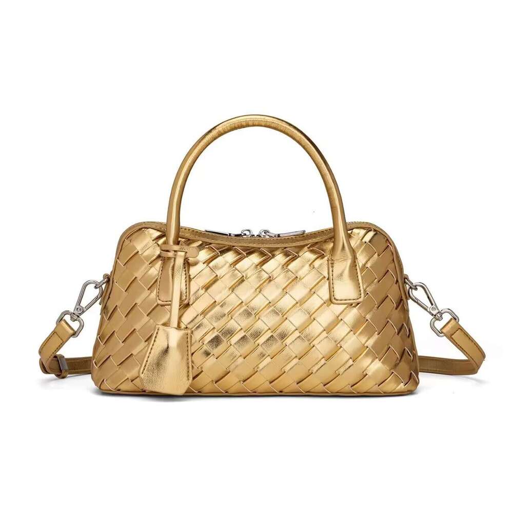 Luxury bag New Handmade Bowling Ball Woven High end Fashion Women s Handbag Tote Shoulder Crossbody Bag
