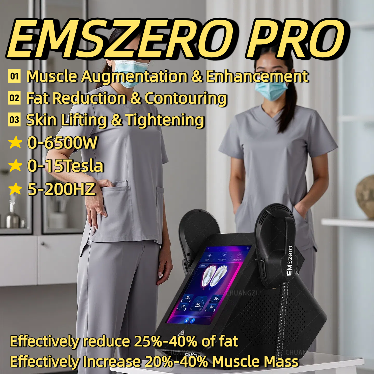 Hot EMSzero Neo RF EMS Weight Loss Slimming Machine Electro Magnetic Stimulation Body Sculpting And Muscle Building Machine 2/4/5 Handles 6500W HIEMT 
