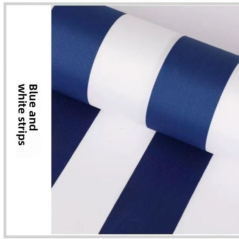 High-Quality 600D Thickened Yarn-Dyed Oxford Fabric Super Sun-Resistant Color Stripe Sunshade Tarpaulin High Waterproof Rain Shelter Wholesale