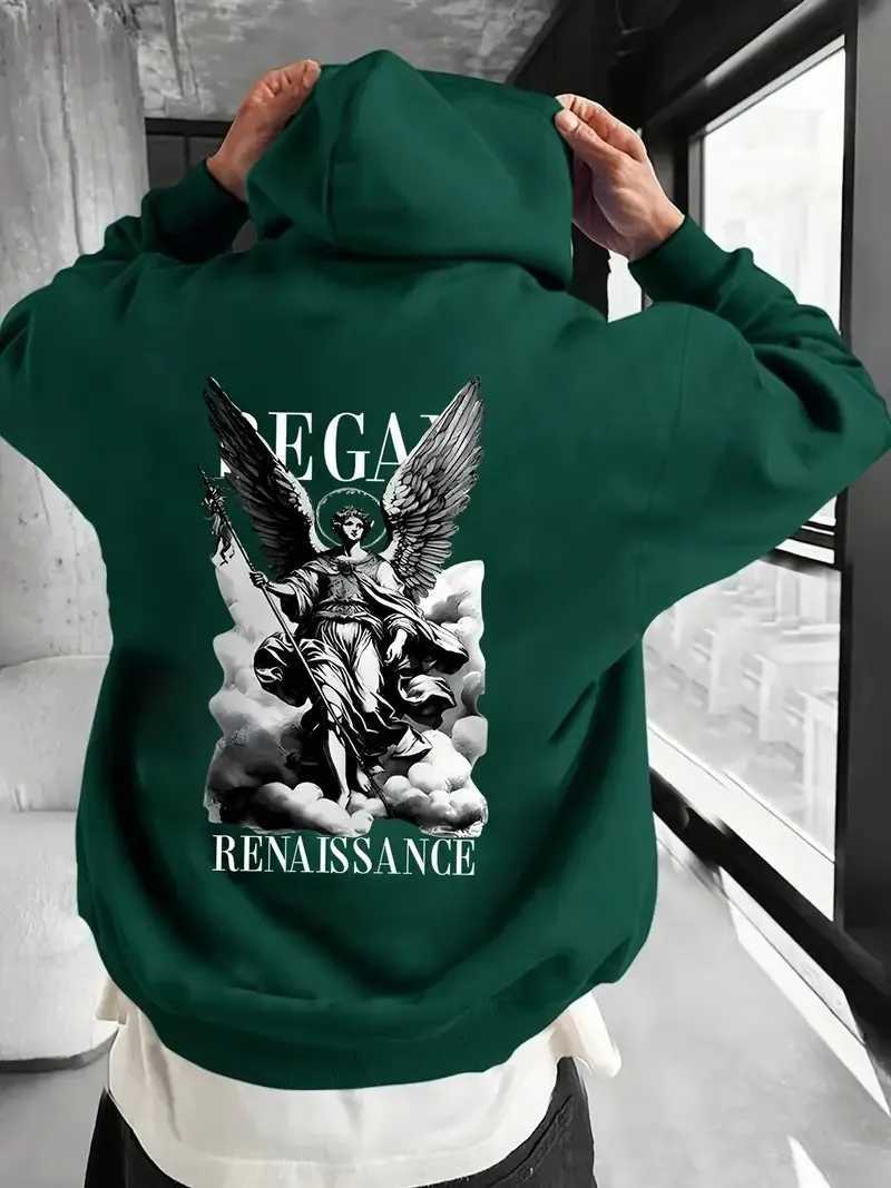 The new mens sweatshirt for Spring and Autumn 2025 is comfortable soft and casual featuring roller skating and street wear J251203