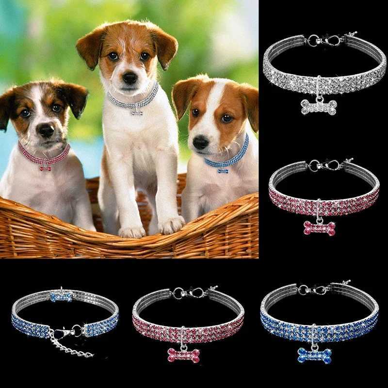 Exquisite Collars For Small Dogs Wedding Diamond Girl Dog Collars Crystal Rhinestone Pet Necklace For Dogs Yorkshire Terrier 05E D251014 - view 6