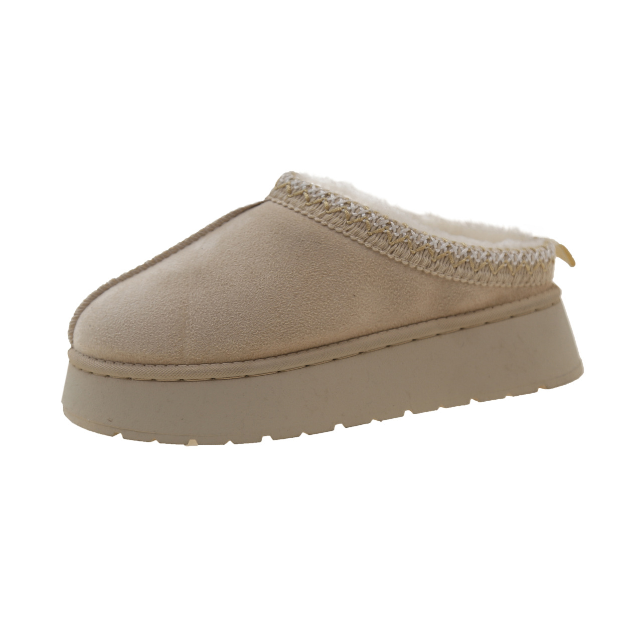 Hot new free shipping designer slippers for womens flat slippers brown black khaki beige New versatile and fashionable thick soled velvet flat slipper