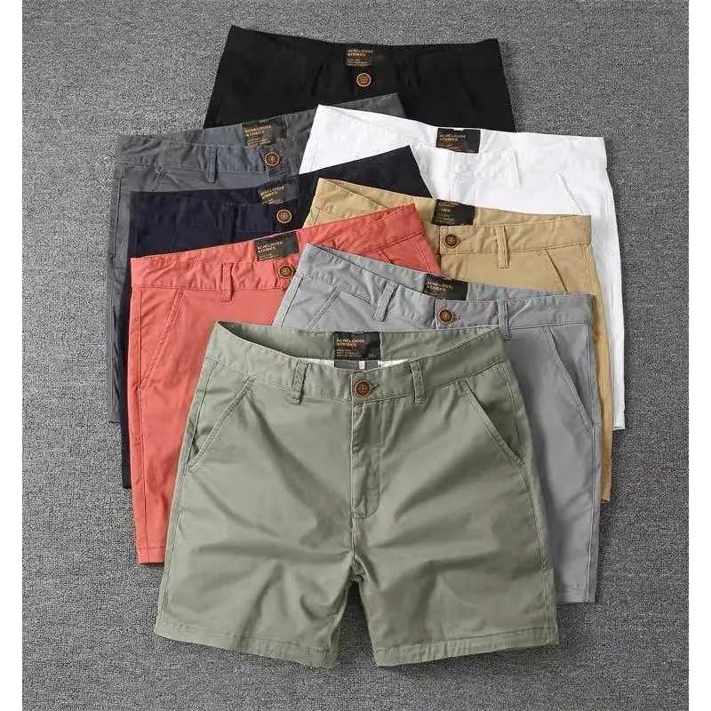 Summer New Mens Casual Cotton Work orts KneeHigh TeeQuarter Length Beach Pants Straight Leg Lightweight No Ironing ReqT251015