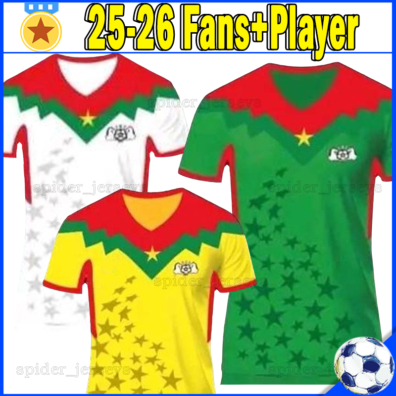 25 26 Burkina Faso national football team Soccer Jerseys 2025 2026 O.DANGO TRAORE T.JOSUE IRIE Fans Player Version Football Shirts TAPSOBA BOUDA KONATE Men Uniforms