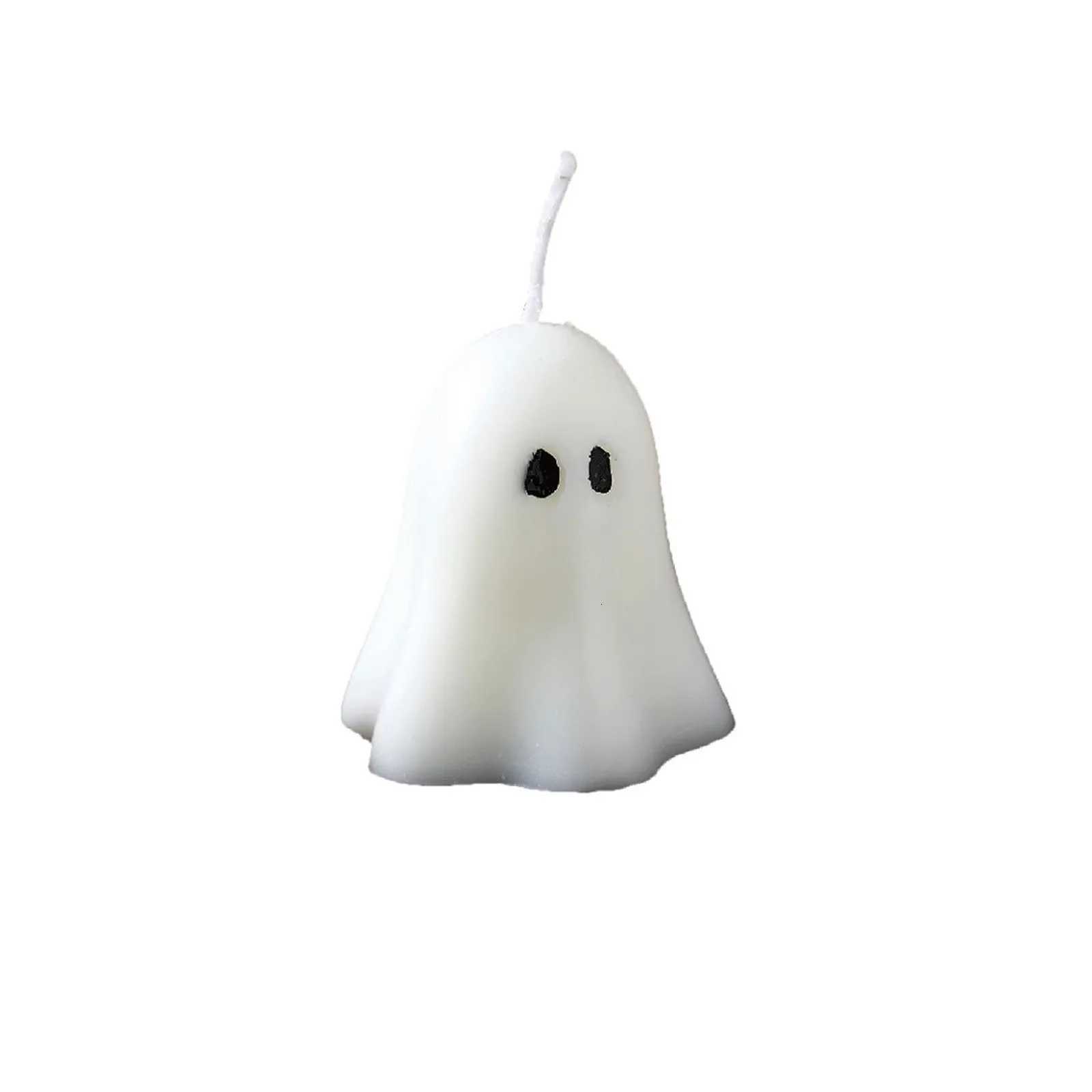 Halloween Ghost Scented Candle Cute And Bizarre White Ghosts Aromatherapy Candle Creative Ornament Home Fragrances Candle 1PC C251015