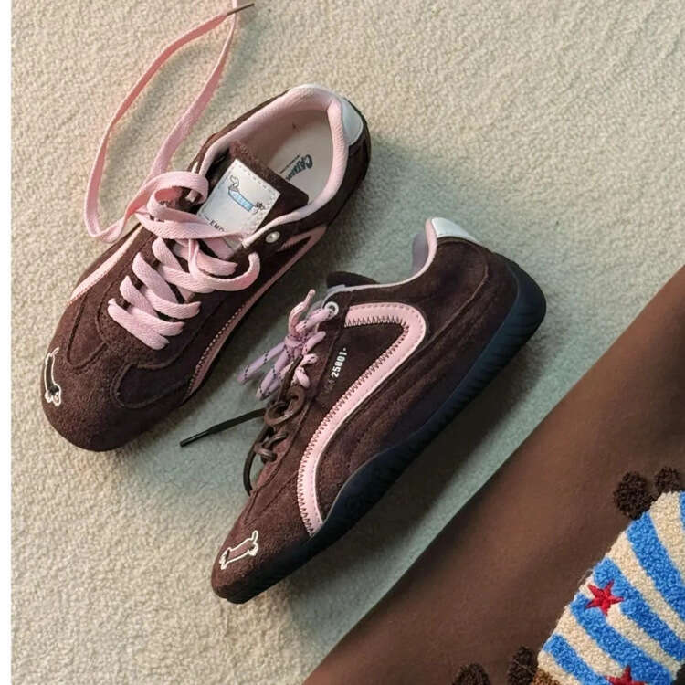 Red Dexun for Women 2025 New Spring Summer Versatile Sports Casual Racing Soft Sole Forrest Gump Shoes 07