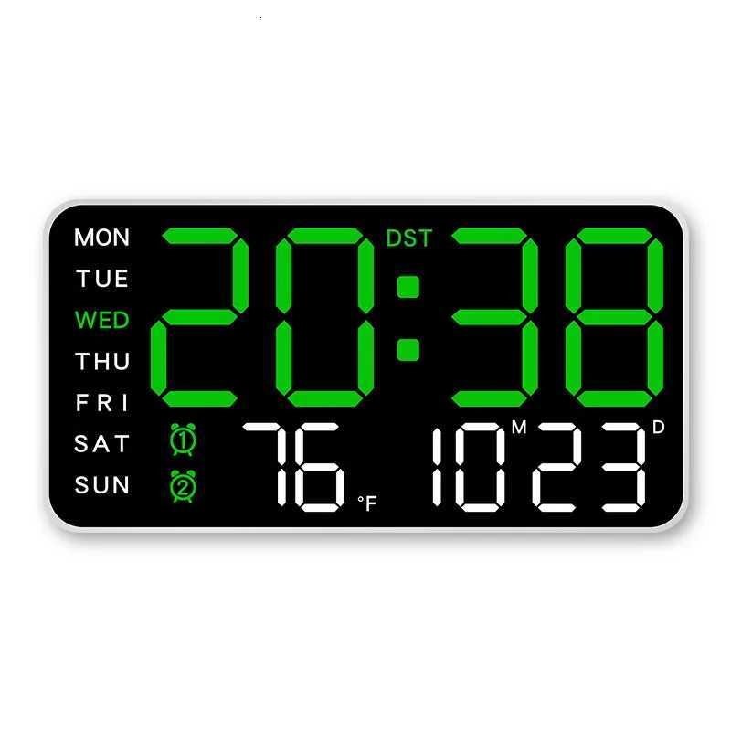 Remote Control Digital Wall Clock LED Display USB Battery DST Large Table Alarm Clock for Living Room Bedroom Home Decorations C251015