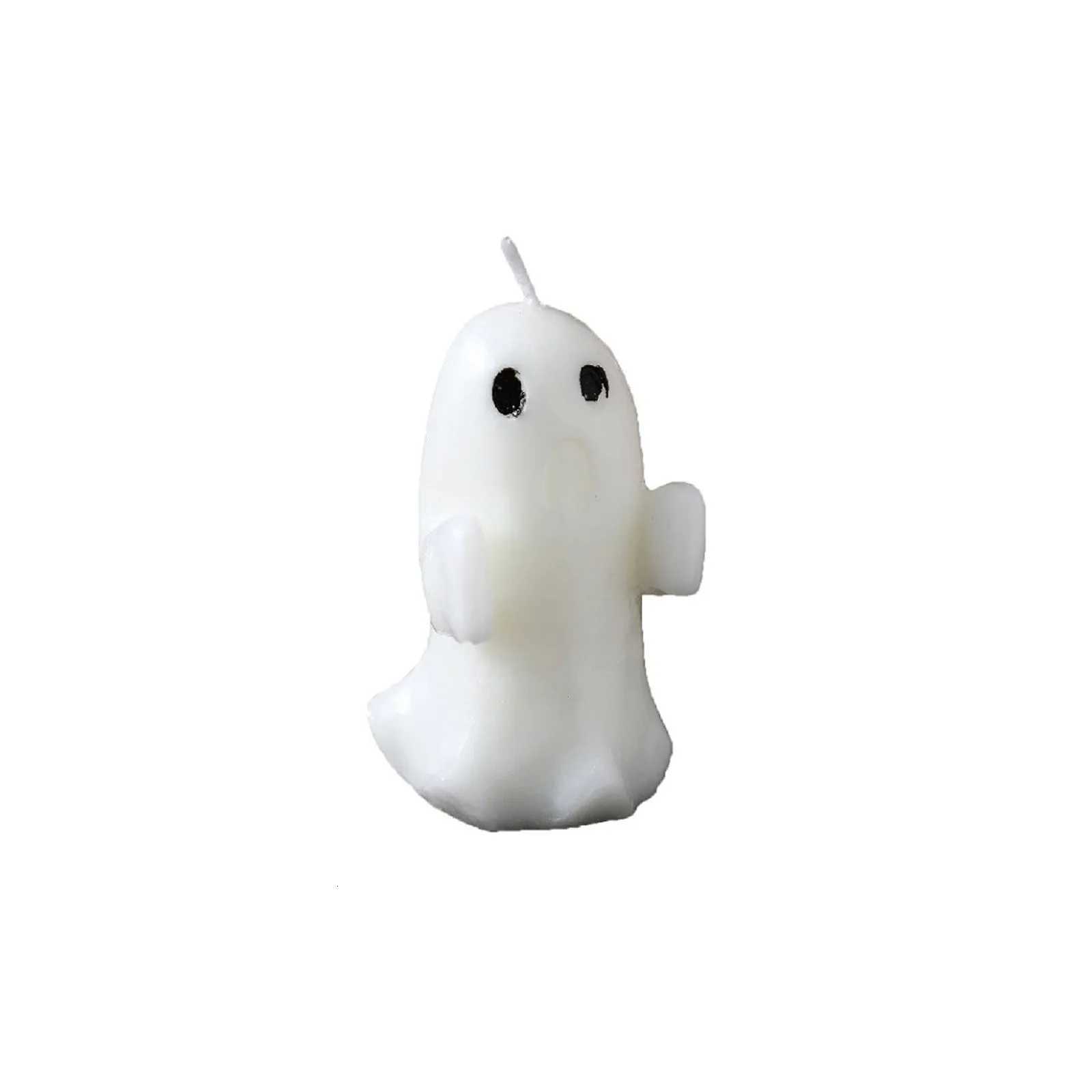 Halloween Ghost Scented Candle Cute And Bizarre White Ghosts Aromatherapy Candle Creative Ornament Home Fragrances Candle 1PC C251015