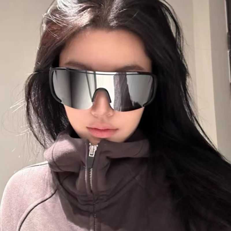 Oversized Frame Outdoor Cycling Mountaineering Skiing Windproof Goggles Sunglasses Sun Protection Onepiece Sunglasses for Men and Women H251015