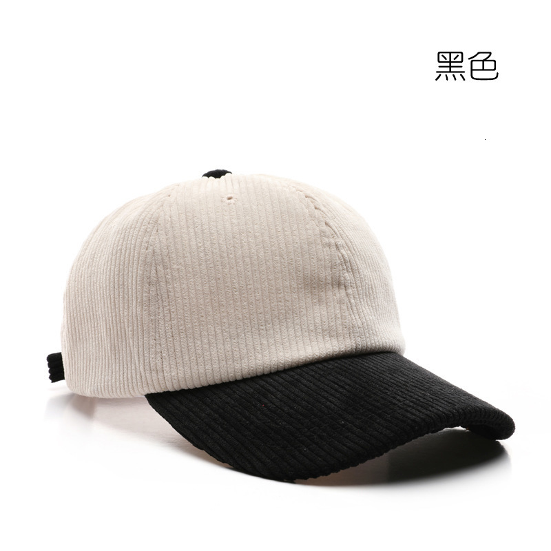 KUNEMS DIY Custom Baseball Cap for Men and Women Autumn and Winter Corduroy Patchwork Print Embroidery Hat Wholesale Unisex 250228