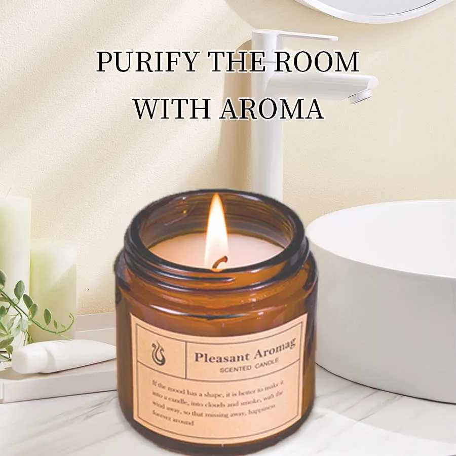 1pc Lavender Scented decorative candle smokeless aromatic cake candle fireworks room coconut wax home decor valentines C251015