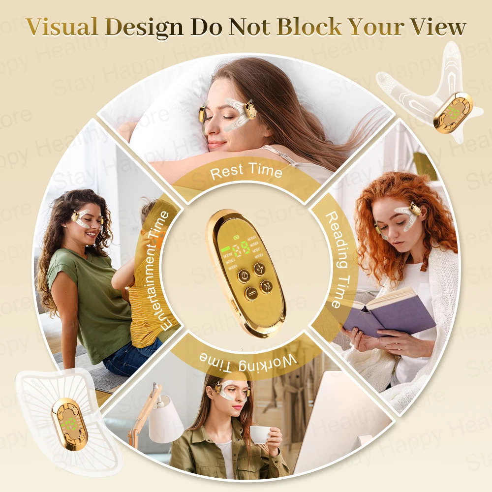 EMS Eye Face Massager Microcurrent Eye Care Device Facial Lifting Massage Reduce Dark Circles Eye Swelling AntiWrinkle 251010