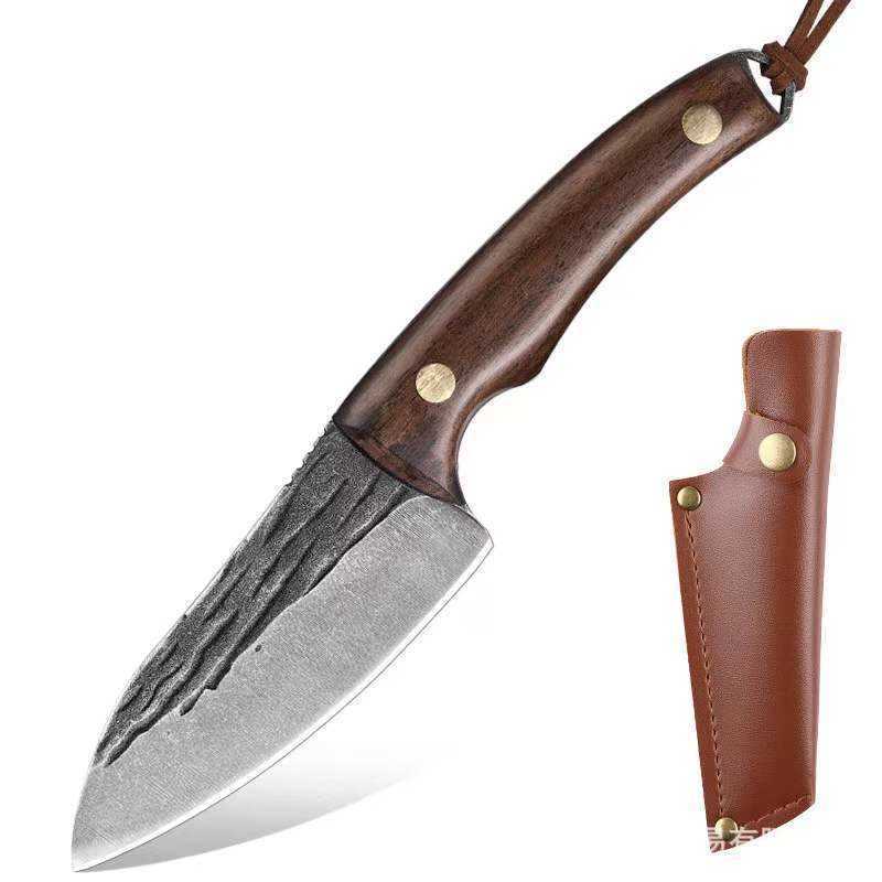 Ring Knife Small Knife Kitchen Handle Meat Knife Barbecue Pork Beef Lamb Knife Outdoor Camping Portable Camping Knife H251015