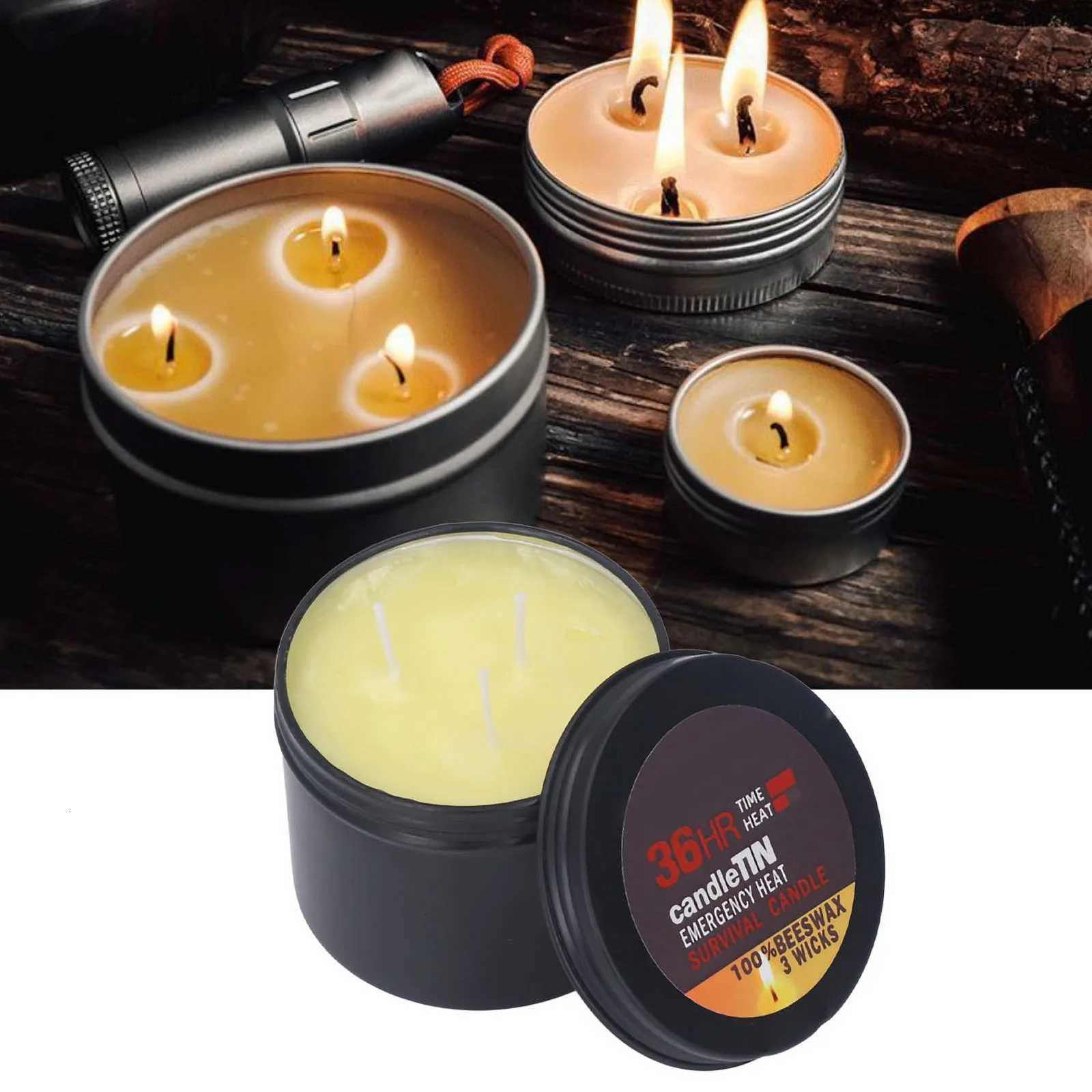 SurvivalCandle WidelyUsed RomanticAmbience Natural 36HoursBurning LongLastingCandles 3s For Home Outdoor Camping C251015