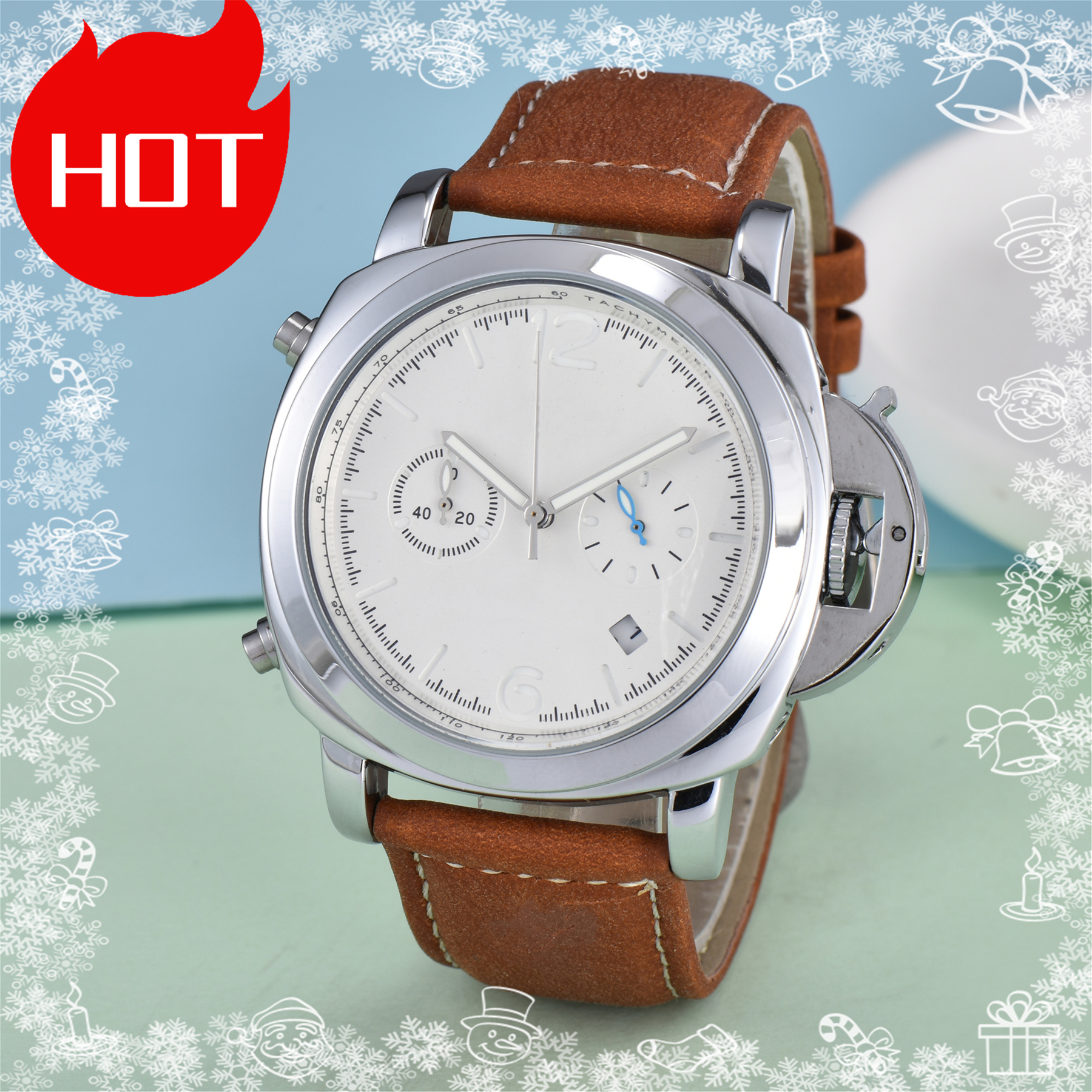 Luxury designer mens PANERAIity LUMINORity watches Quartz automatic movement WATCH stainless steel strap luminous gifts Wristwatches montre #158