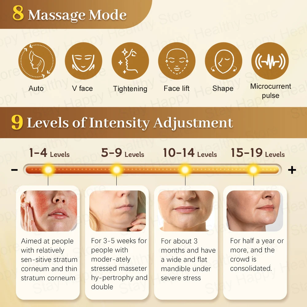 EMS Eye Face Massager Microcurrent Eye Care Device Facial Lifting Massage Reduce Dark Circles Eye Swelling AntiWrinkle 251010