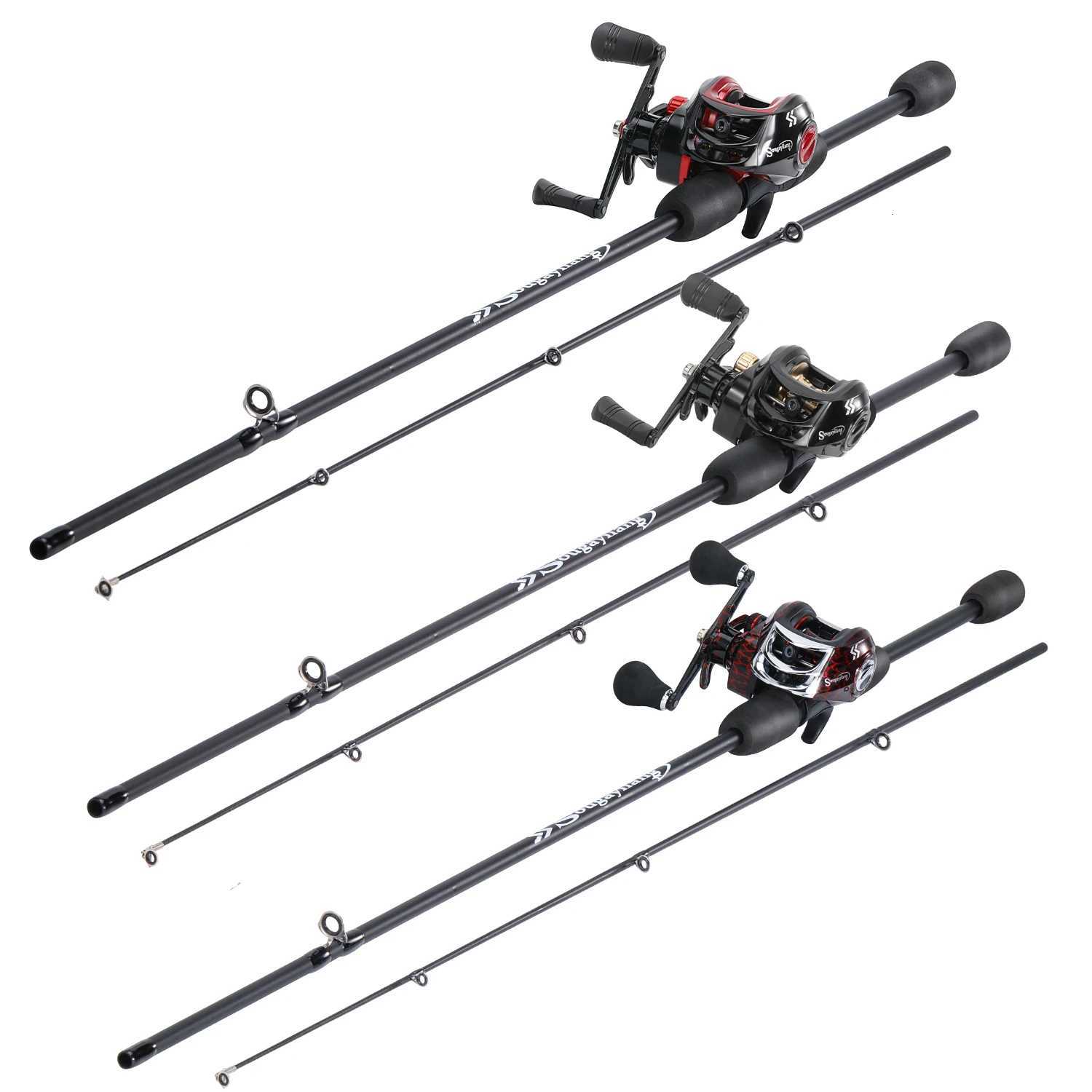 Sougayilang Fishing Rod and Reel Set High Sensitivity Caon Rod 721 Gear Ratio Reel with a 4Braided Fishing Line as a Gift Y251014