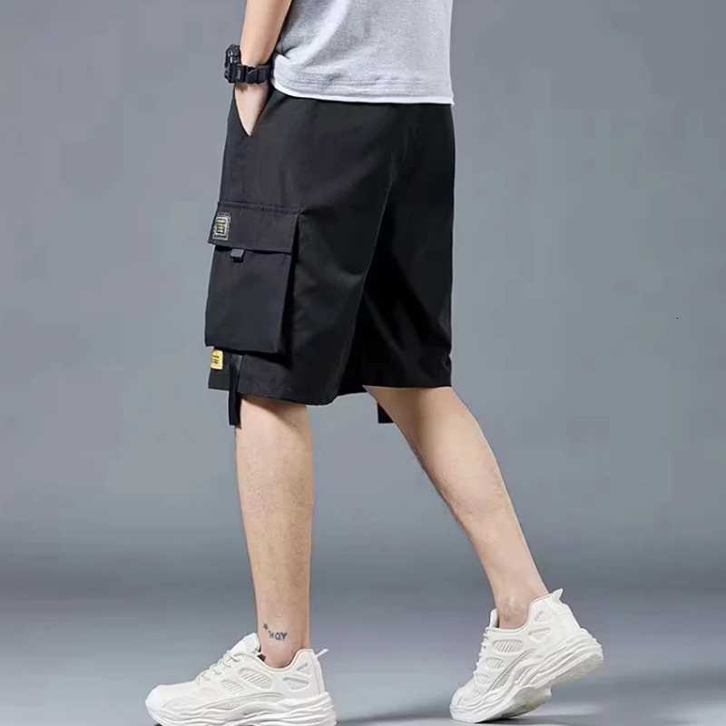 Cargo shorts mens summer loosefitting fivepoint pants multipocket functional sports pantsT251015