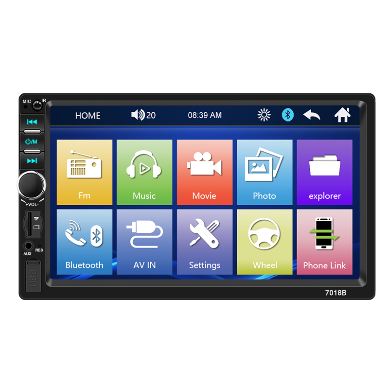 Universal 2 Din Car Radio 7" HD Touch Screen Autoradio Multimedia Player Universal Car Stereo MP5 Player Bluetooth Car Player