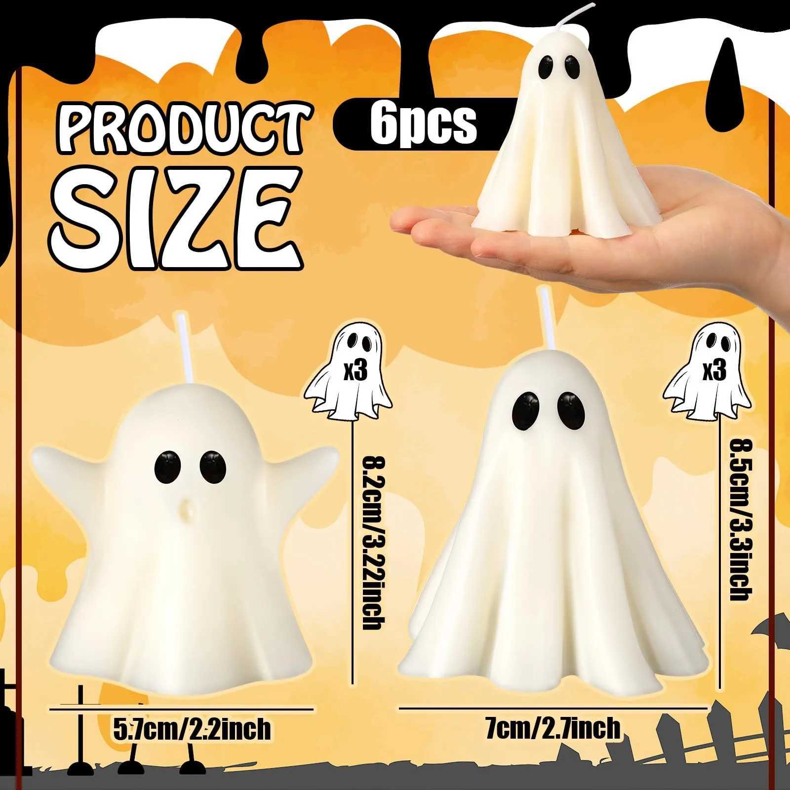 Retro And Quirky Cute Halloween Ghost Candle Creative Smokeless Fragrance Advanced Atmosphere Aromatherapy Candles C251015