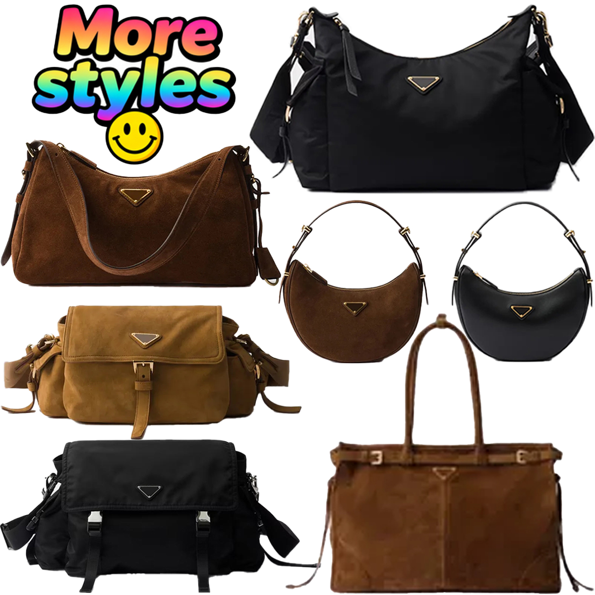 Designer Bags Shoulder Bag Explore FW25 Tote bag Suede Messenger Bag Women's Handbag Fashion Nylon Underarm Bag High-Quality Fall/Winter New Crossbody Bag Luxury Bag