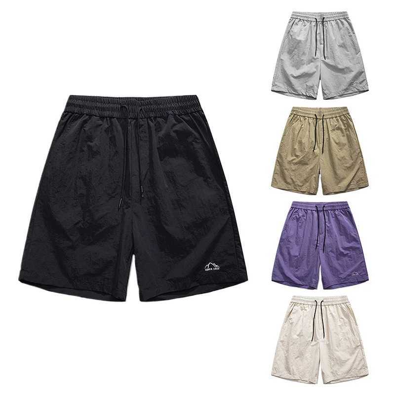 Mens Casual Shorts Drawstring Elastic Waist Lightweight Quick Dry Outdoor Shorts for SummerT251015