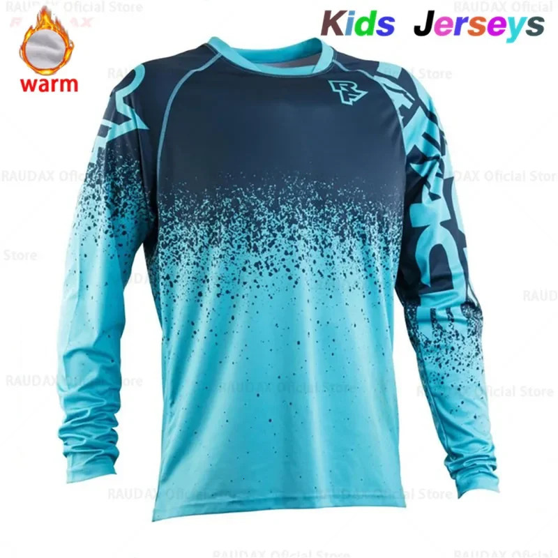 2025 Kids Quick Dry Motocross Jersey Downhil Mountain Bike DH Shirt MX Motorcycle Clothing Ropa For Boys MTB TShirts 251008