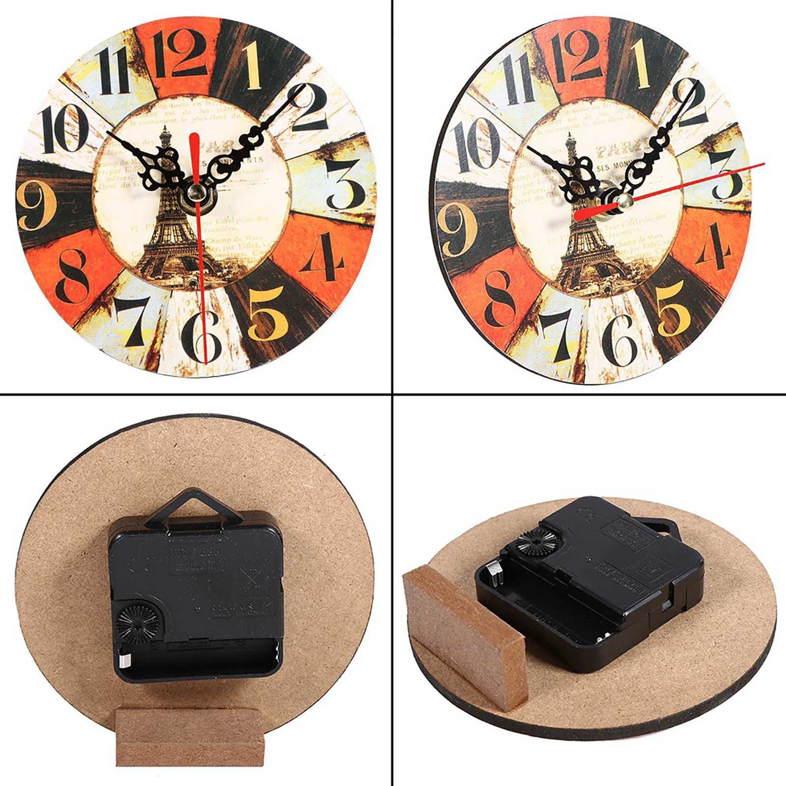 Wooden Clock Vintage Round Wall Clock Wooden Round Clock Antique Wood Wall Clock Wall Clock for Home Decoration New Office C251015