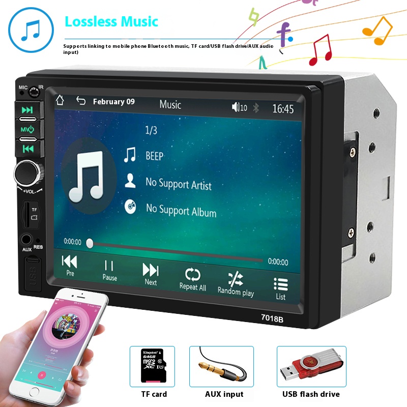 Universal 2 Din Car Radio 7" HD Touch Screen Autoradio Multimedia Player Universal Car Stereo MP5 Player Bluetooth Car Player With Rearview Camer