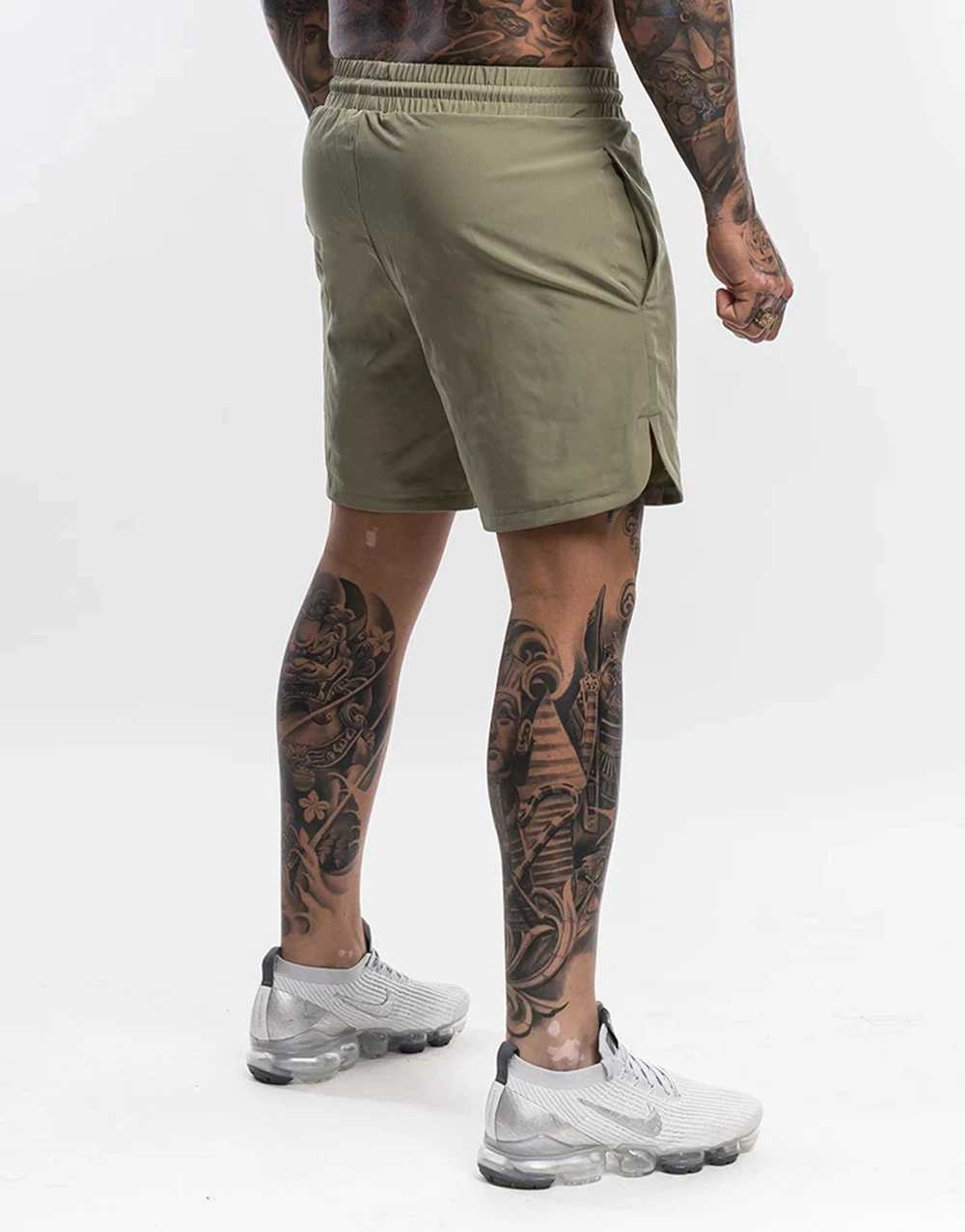 Mens Fitness Shorts Nylon Summer Thin Gym Sports Shorts Breathable Training Running QuickDrying Jogger Workout Short PantsT251015