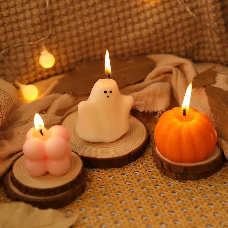 3pcsset Scented Candles Halloween Ghost Gift Box Set Home Decoration Small Ornaments Holiday Gifts C251015