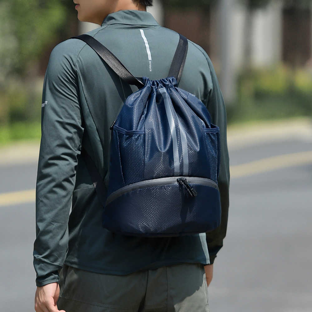 Tennis Backpack Dry Wet Separation Basketball Bag Shoe Compartment Storage Bag Wearresistant Tennis Bag Sports Backpack H251015